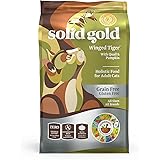 Solid Gold - Winged Tiger - Real Quail & Pumpkin - Grain-Free & Gluten-Free - Holistic Sensitive Stomach dry cat food for Adu