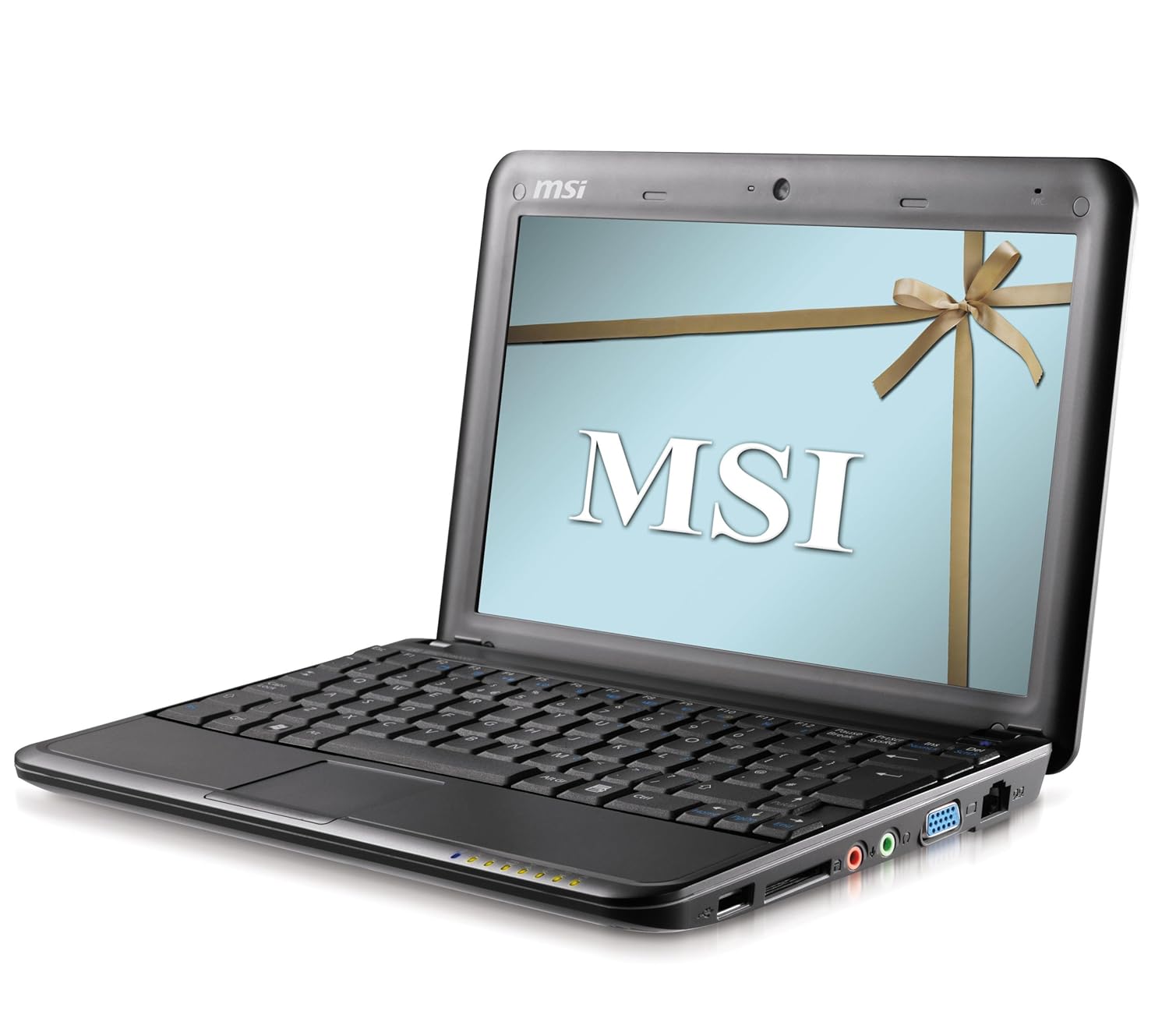 Amazon.com: MSI Wind U100-053US 10-Inch Mini Laptop (1.6 GHz Intel Atom  Processor, 1 GB RAM, 80 GB Hard Drive, XP Home, 6 Cell Battery) Black:  Computers & ...