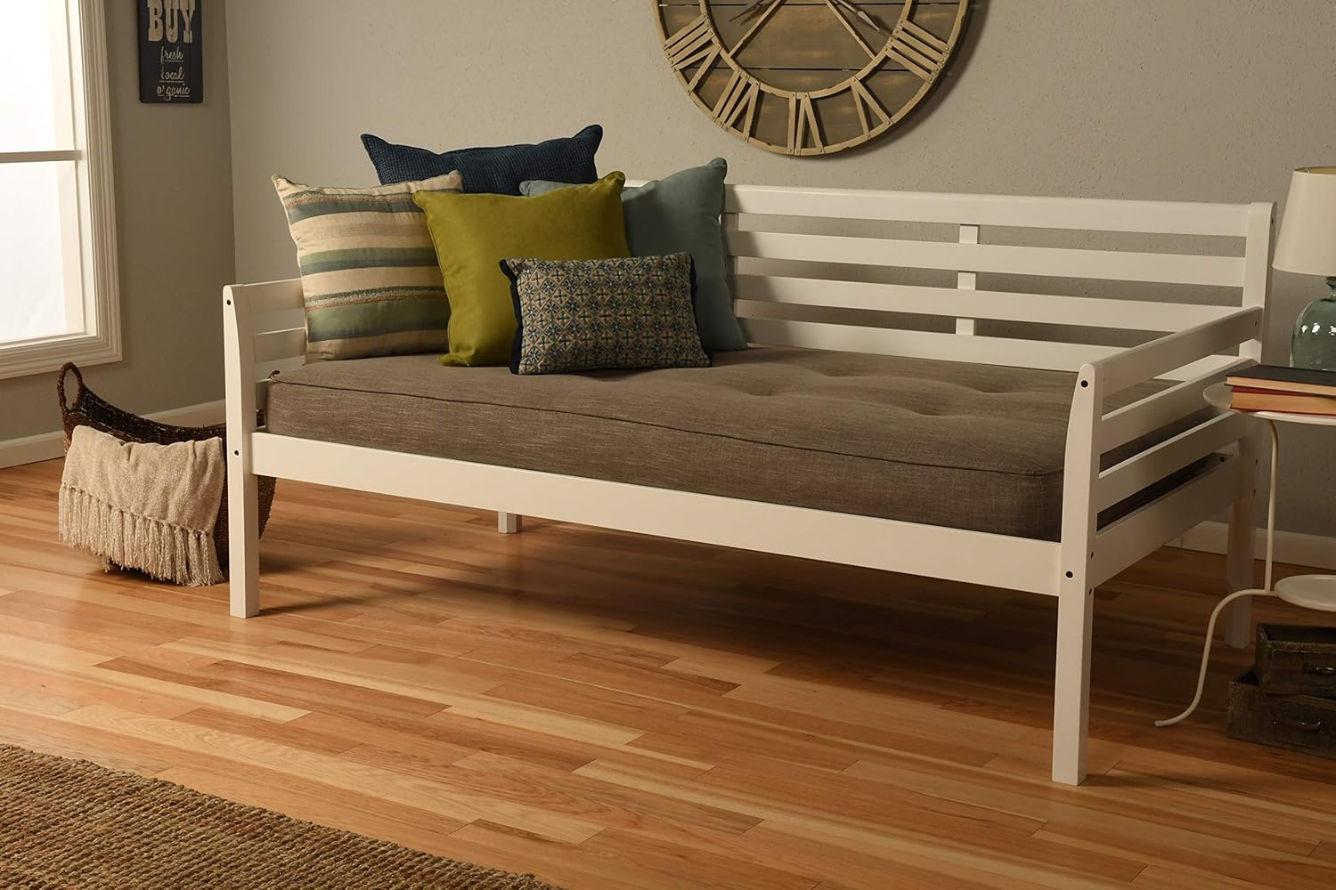 Kodiak Furniture Boho Daybed, Twin, White Finish