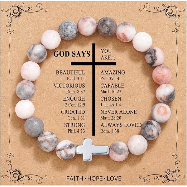 thumbnail image 2 of DASAW-Beaded Bracelets For Women, Inspirational Heart Bracelets For 2 of 10