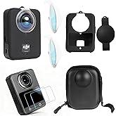 PellKing Accessories Kit for DJI Osmo 360,Include Lens Guard/Camera Case/Screen Protectors/Silicone Protective Cover