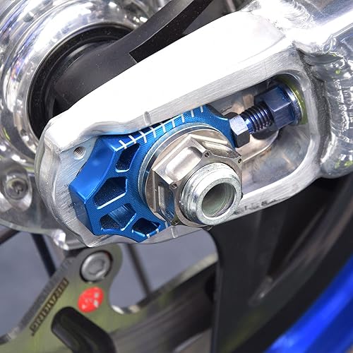 The Banshees Chains YZ250F Chain Adjuster Factory Axle Blocks Chain Tensioner For Yamaha YZ250F/YZ450F 2014 2025 OEM Replacement 1SL 25388 00 00 Motorcycle Axle Blocks Yamaha Blaster 200 Parts