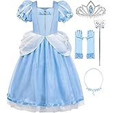 ReliBeauty Princess Costume for Girls Halloween Fairy Fancy Dress for Role Play