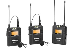 Saramonic UwMIC9 96-Channel Digital UHF Wireless Dual Lavalier Microphone System, Includes 2x TX9 Bodypack Transmitter and RX