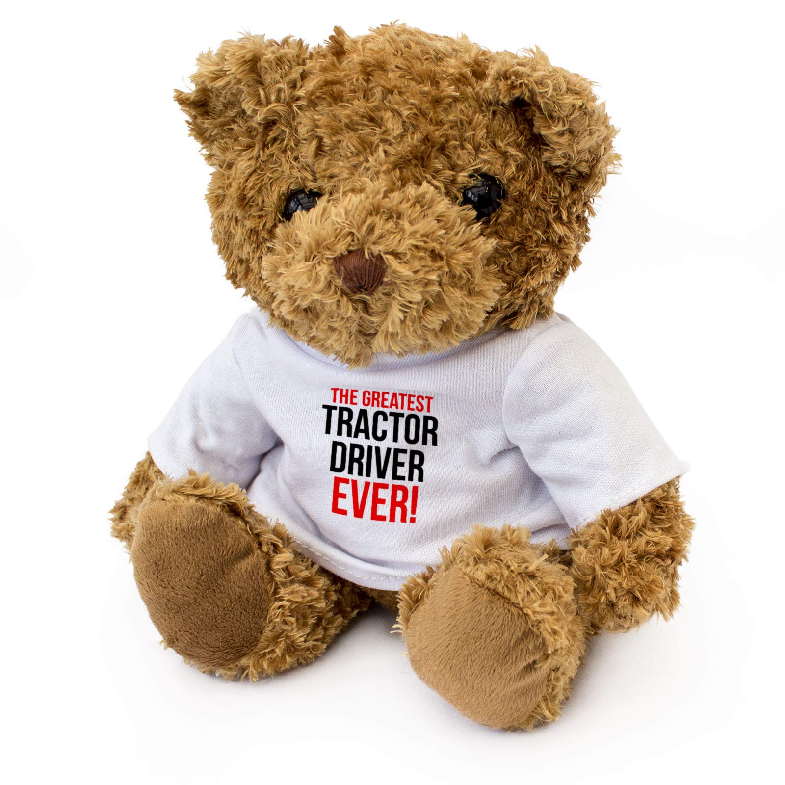 THE GREATEST TRACTOR DRIVER EVER - Teddy Bear - Cute Soft Cuddly - Gift Present Award