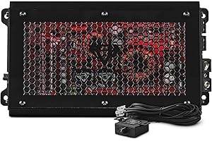 Black Diamond Dia-K1 Car Audio Amplifier – 1 Channel, Monoblock, Class D, 1800 Watts, Remote BASS Knob Included