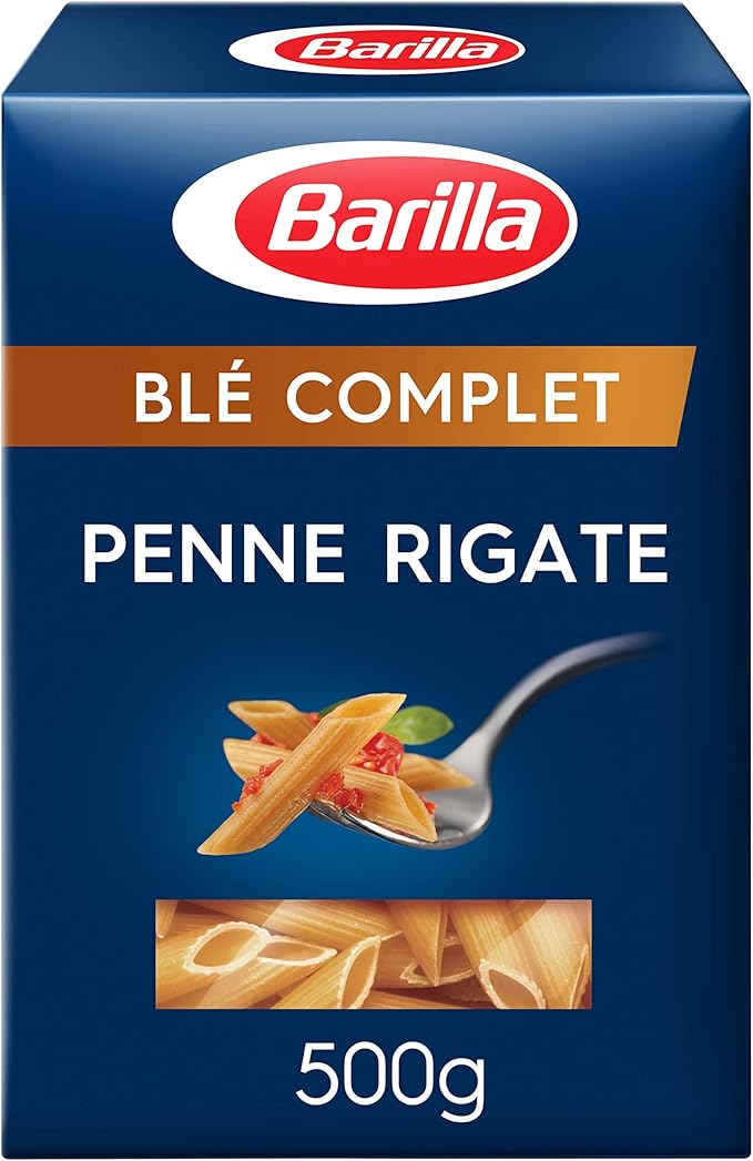 Barilla Pâtes Rigate Integrale Blé Complet 500 g Lot de 6
