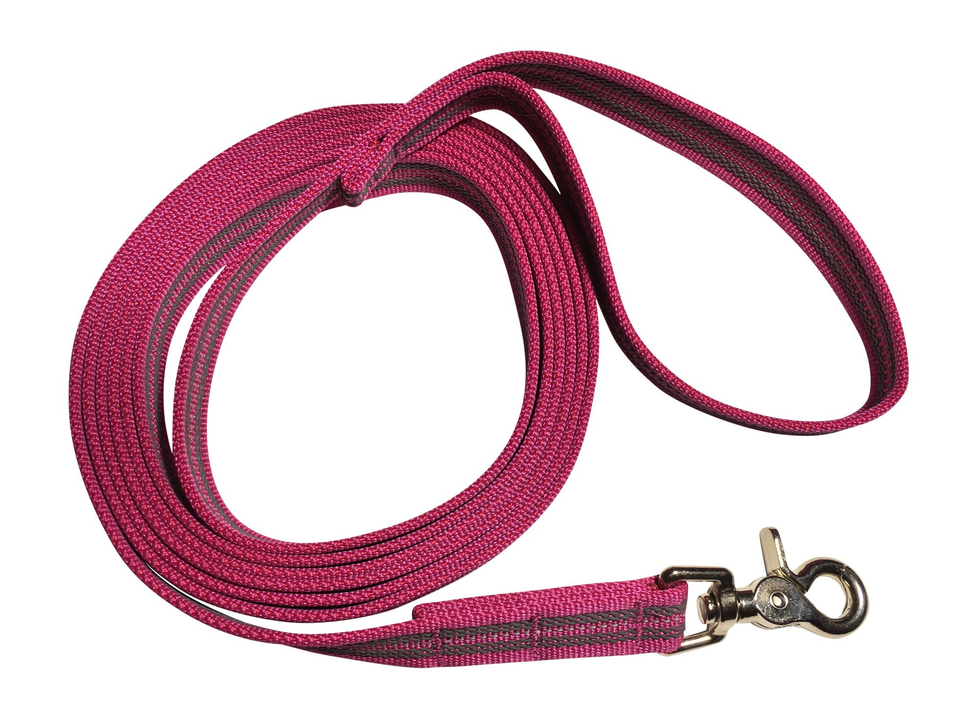 DOGS and MORE – Tracking / Training / Recall Leash = > 3 m with RUBBER and REFLECTIVE treads (with hand loop)