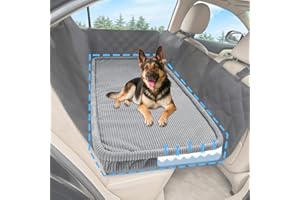 Dog Car Bed, Non-Slip Backseat Extender Pet Mat, Removable Washable Dog Bed for SUVs, Sedans & Trucks, Anti-Slip Travel Bed f