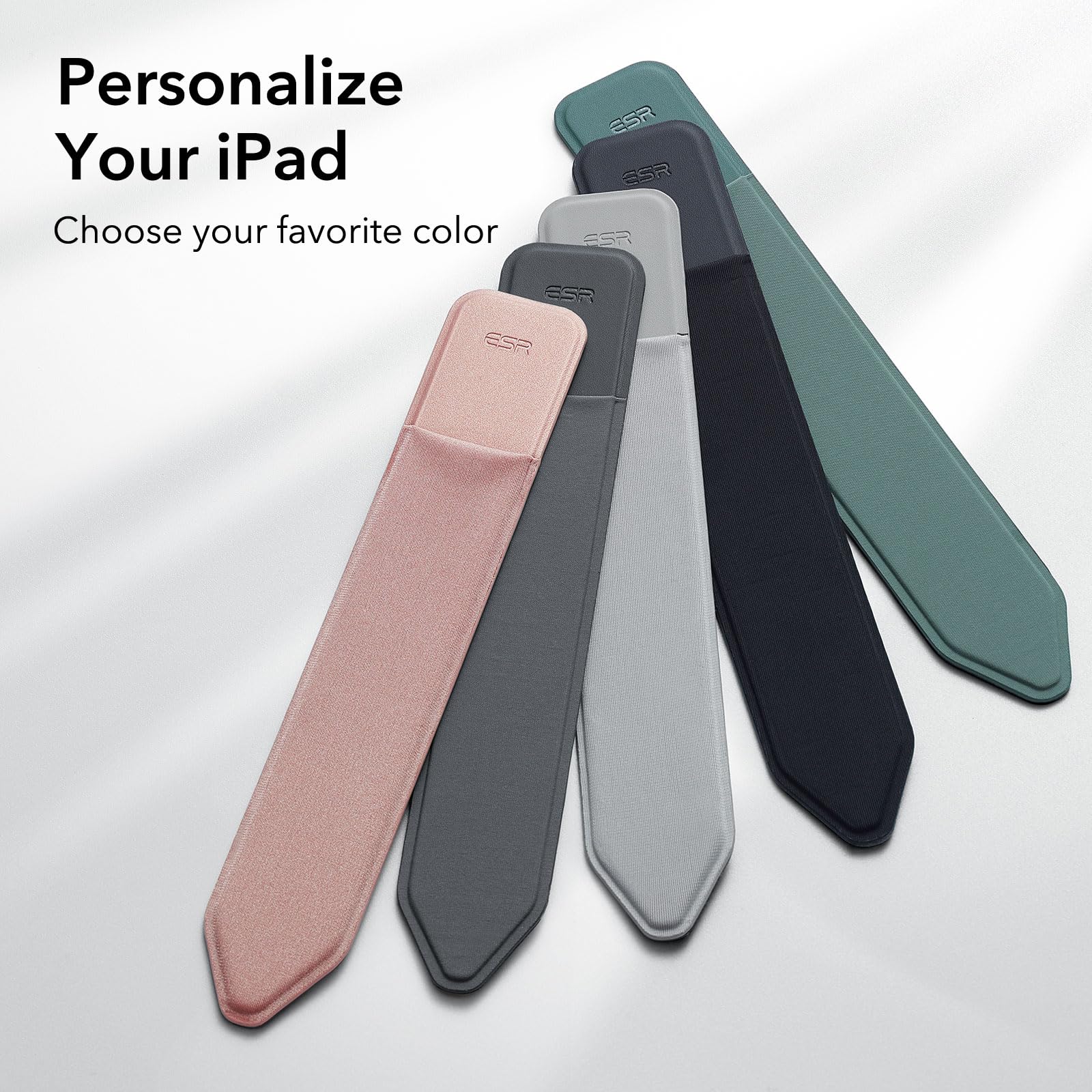 ESR Pencil Case Holder Compatible with The Pencil (Pro and 1st and 2nd Gen), Elastic Pocket for Stylus Pen [Pencil Protected and Safe] Pouch Adhesive Sleeve Attached to Case for Pencil, Black