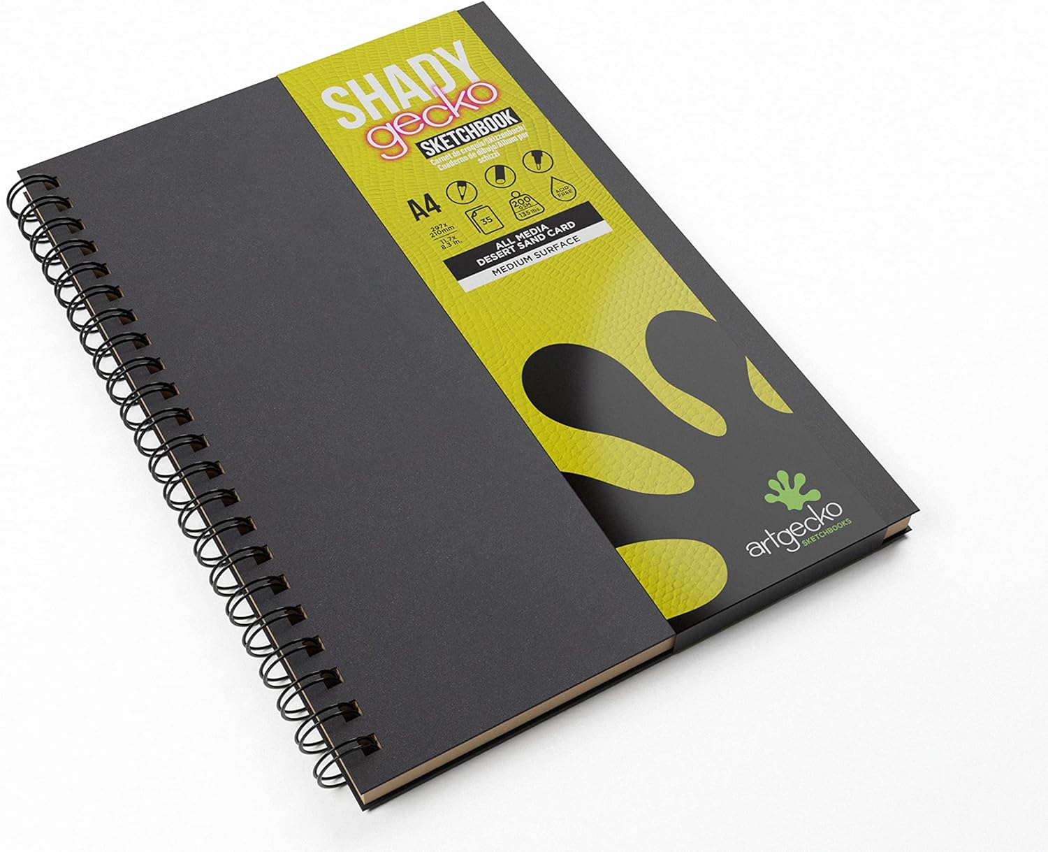 Artgecko Shady Sketchbook 70 Pages (35 Sheets) 200gsm Acid Free (Tan
