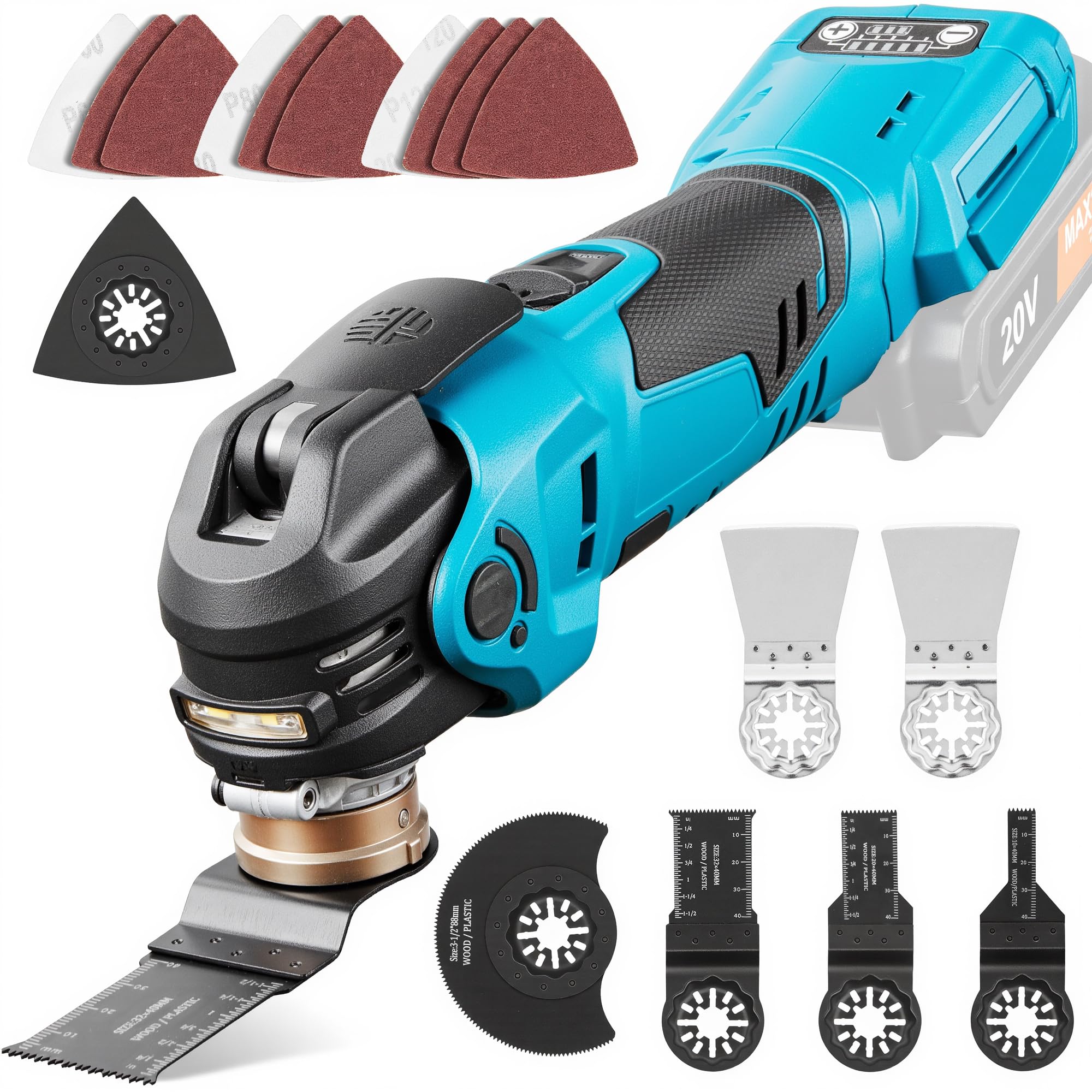 Photo 1 of Updated Cordless Oscillating Multi-Tool, Brushless Oscillating Tool Kit, Max 22000 OPM 5 Variable Speed, 3.6° Oscillation Angle, Oscillating Saw for Cutting, Nailing, Scraping, Sanding (Tool Only)