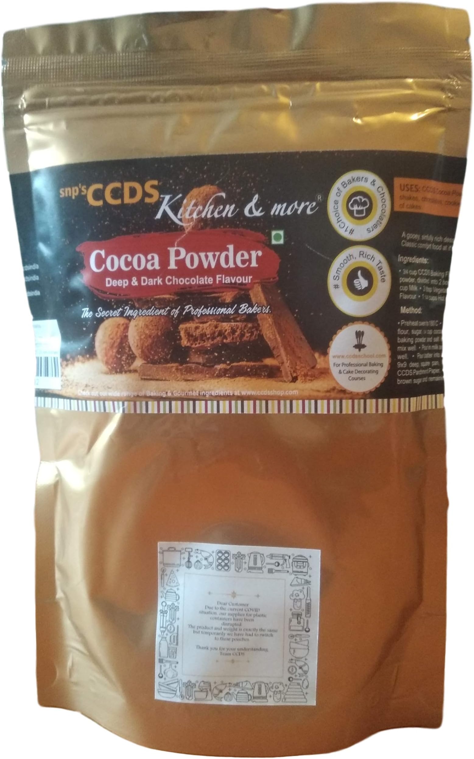 CCDS Pure Cocoa Powder, 250 Gm