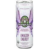 Sambazon Organic Low Calorie Amazon Acai Energy Drink, 12 Fl Oz