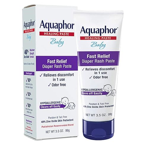 Aquaphor Baby Diaper Rash Paste - For Serious Diaper Rash and Flare-ups - 3.5 Oz. Tube