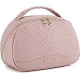 BAGSMART Travel Toiletry Bag for Women, Extra Large Opening Toiletry Bag, Water-resistant travel essentials, Double-way Zippe