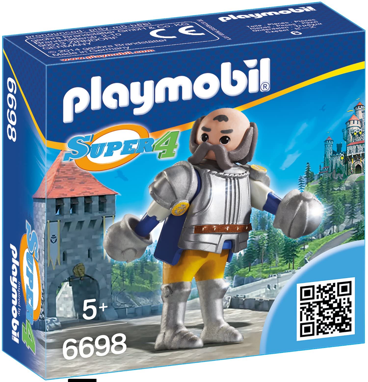 Playmobil 6698 SUPER 4 Royal Guard Sir Ulf, Fun Imaginative Role-Play, PlaySets Suitable for Children Ages 4+