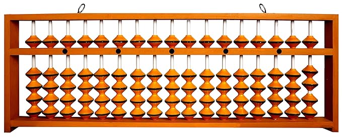 AadithyaCorp 17 Rod Yellow Teacher Abacus Kit with Bag