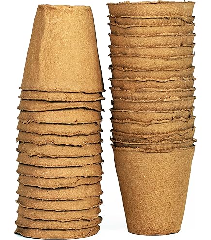 Amazon.com : Coconut Fiber Plant Seedling Pots - Round - 24