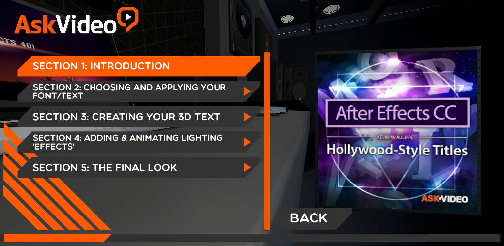 Hollywood Style Titles Course By Ask.Video