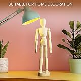 Kurtzy 30.5cm Wooden Human Mannequin with Stand - Fully Posable Artist Figure view 3