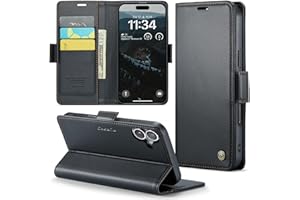 Phernykas Case for iPhone 16 Wallet Case with Card Holder, Kickstand RFID Blocking Magnetic Closure Shockproof Protective PU 