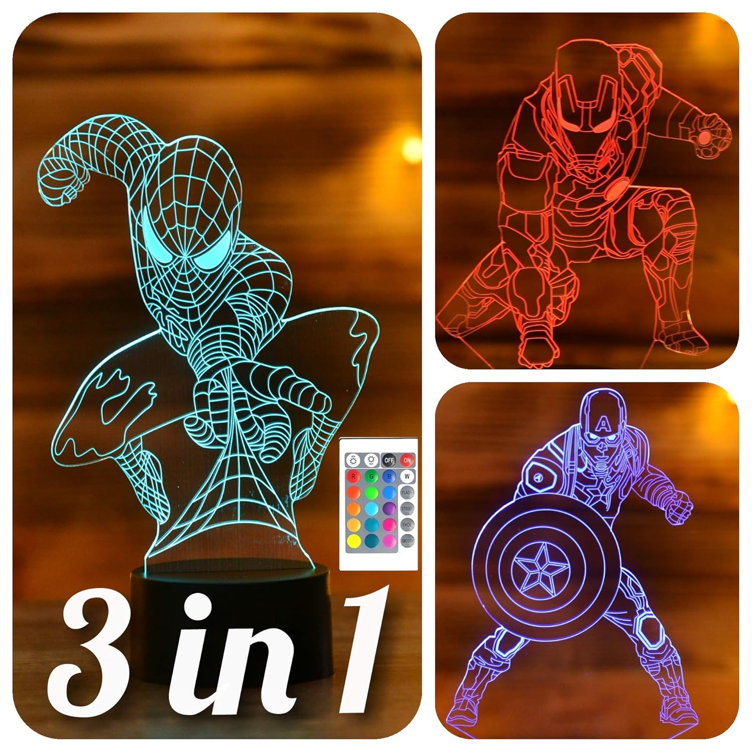 Lighting Creative Colorful 3d Led Night Light Universe