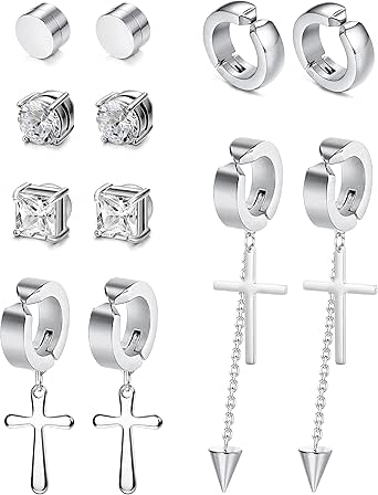 Cross magnetic earrings Clearance