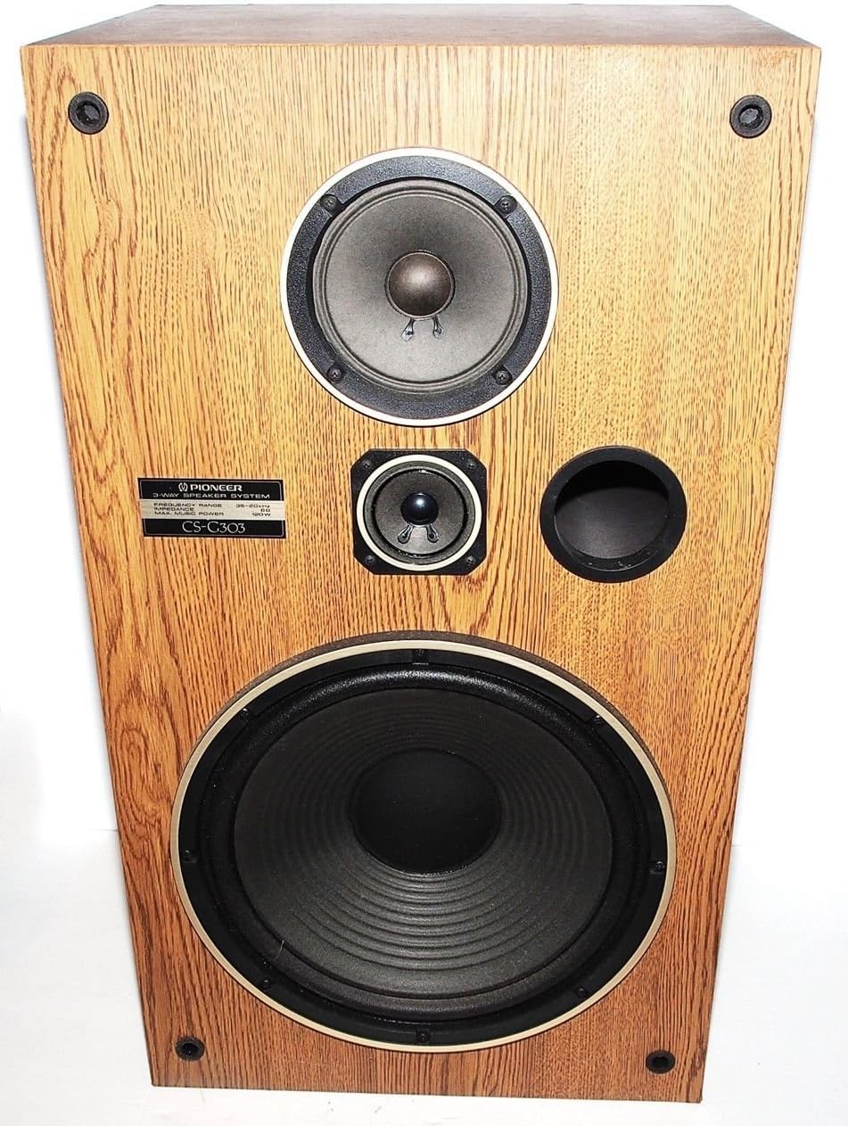 One 1 Vintage Pioneer Cs G303 Big Floorstanding 3 Way