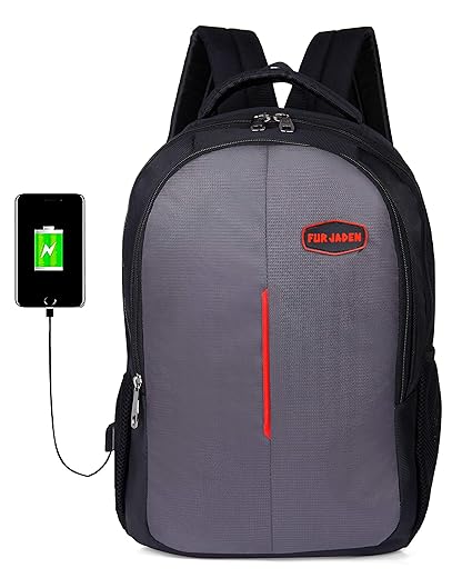 Fur Jaden Waterproof Laptop Backpack Bag with USB Charging Point