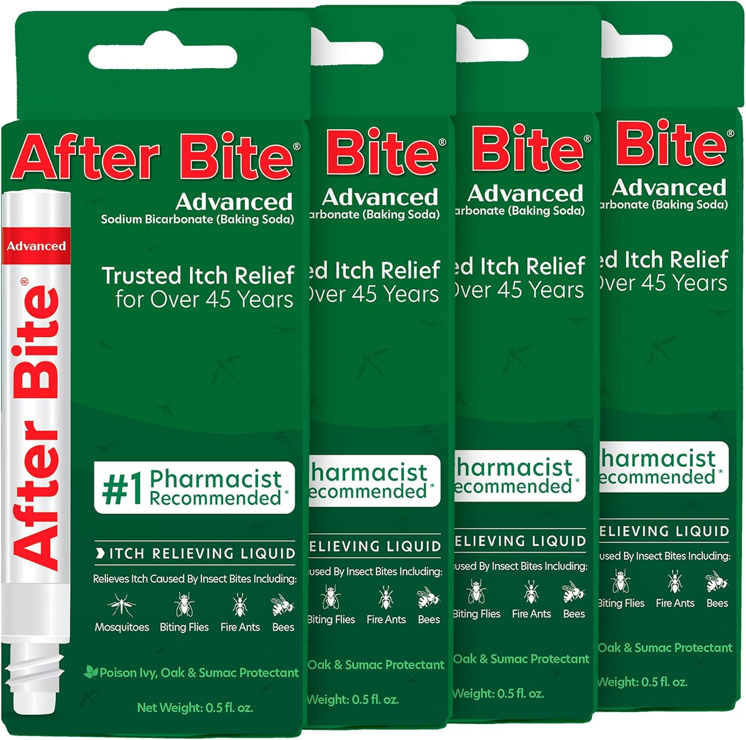 After Bite Advanced Itch Relief 0.5 oz (Pack of 4): Sports & Outdoors