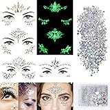 4 Sheets Euphoria Face Gems+10g Chunky