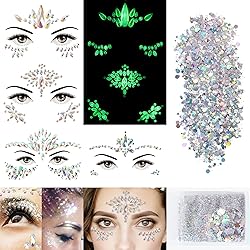 4 Sheets Euphoria Face Gems+10g Chunky