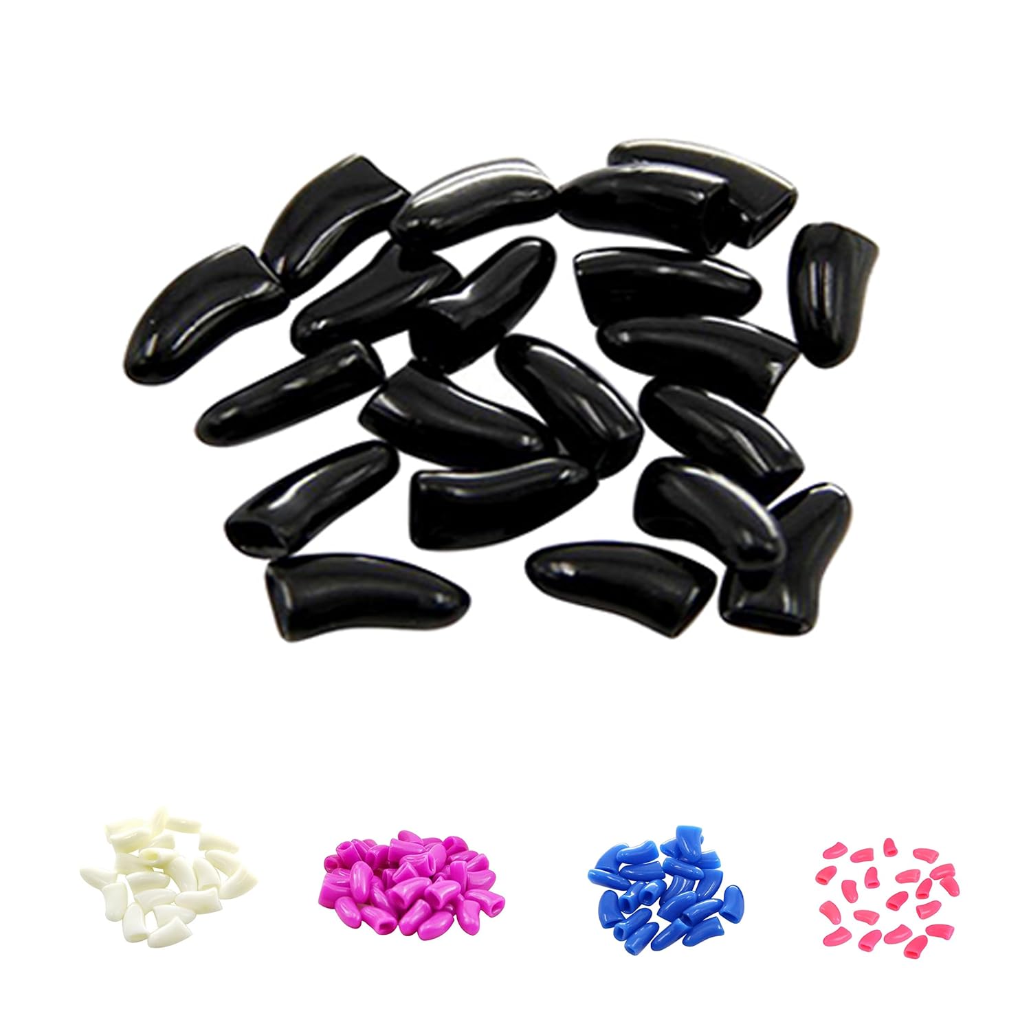 Nagelkappen Für Haustiere - 20er Set Für Katzen Und Hunde In Schwarz