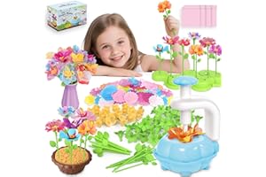 Kufanda Arts and Crafts for Kids 4-6, Toddler & Creative Fabric Flower Bouquets Toys for 4-8 Year Old Kids, Ideal Festive Gifts for Granddaughters & Craft Lovers, Educational Fun DIY Activity Set