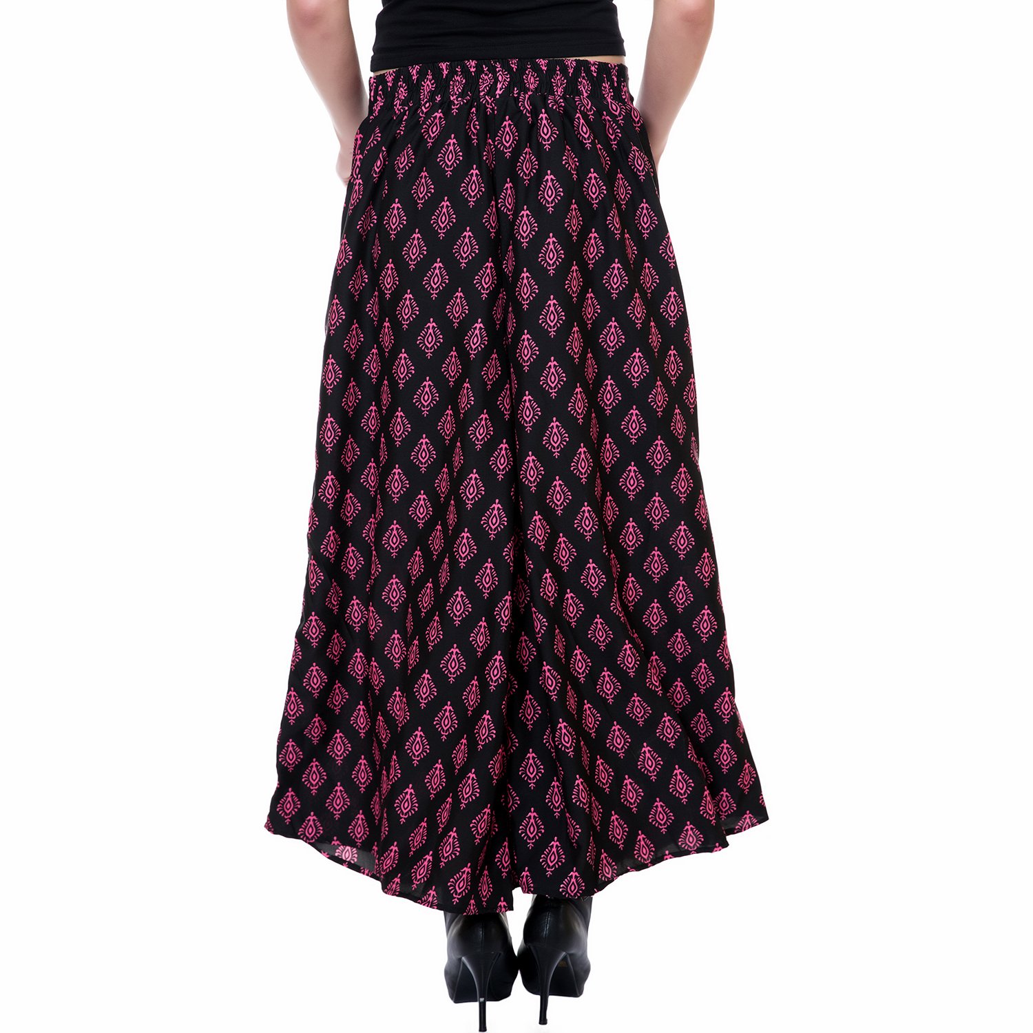 tashi printed poly crepe stylish plazzo pants for women