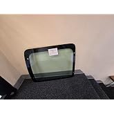 Back Window Back Glass Stationary Driver Side Rear Left 4 Holes Compatible with Ford Econoline Van 1998-2016 Models