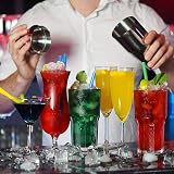 AYAOQIANG 750ml Stainless Steel Cocktail Shaker Set with Bamboo Stand 12pcs view 6