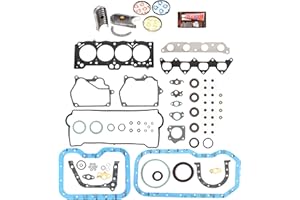EVERGREEN PARTS AND COMPONENTS Evergreen Engine Rering Kit FSBRR2015EVE Compatible With 93-97 Toyota Celica Corolla Geo 1.8 DOHC 7AFE Full Gasket Set, Standard Size Main Rod Bearings, Standard Size Piston Rings