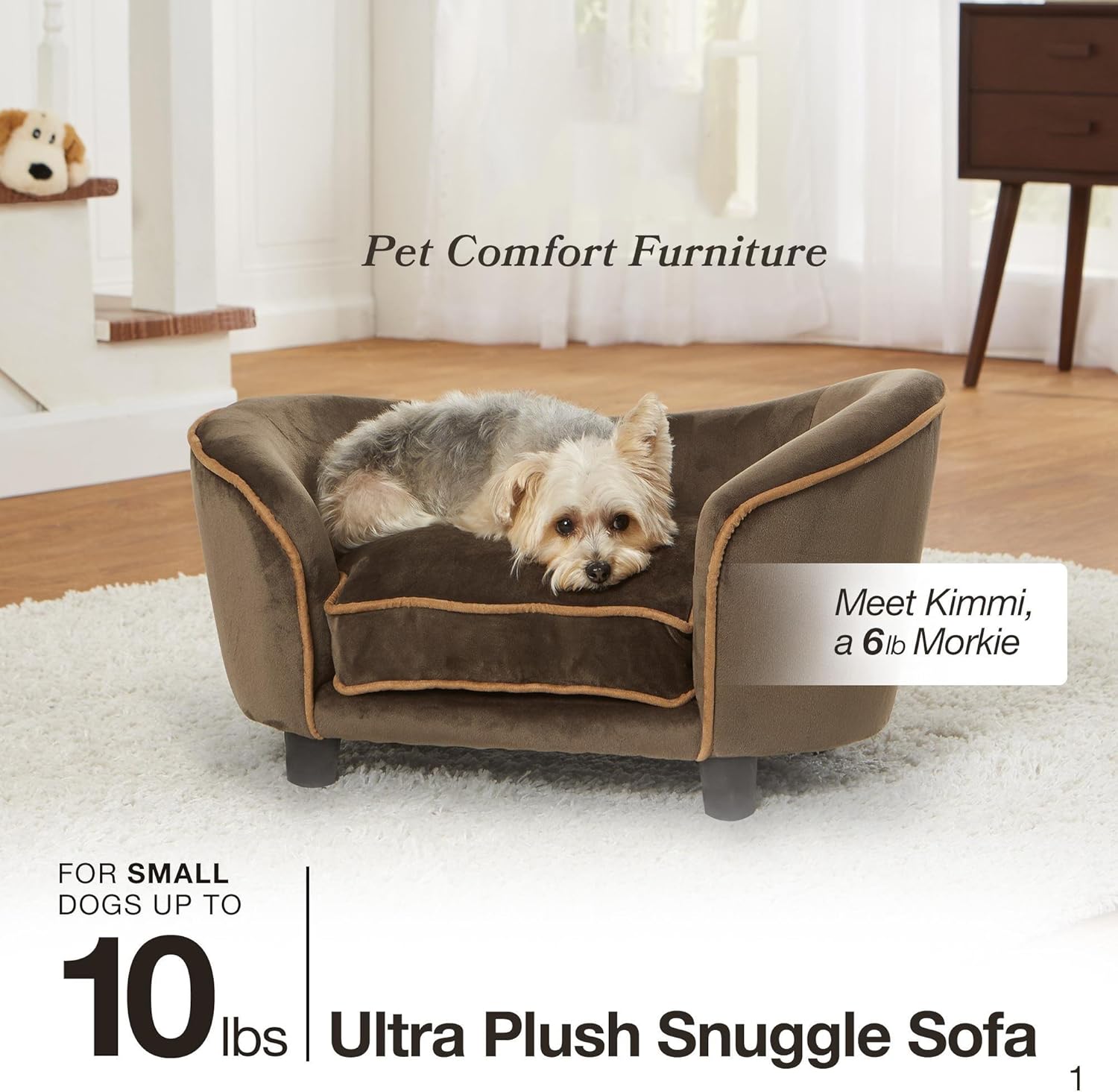 Enchanted Home Pet Ultra Plush Snuggle Pet Bed in Dark Grey : Pet Supplies