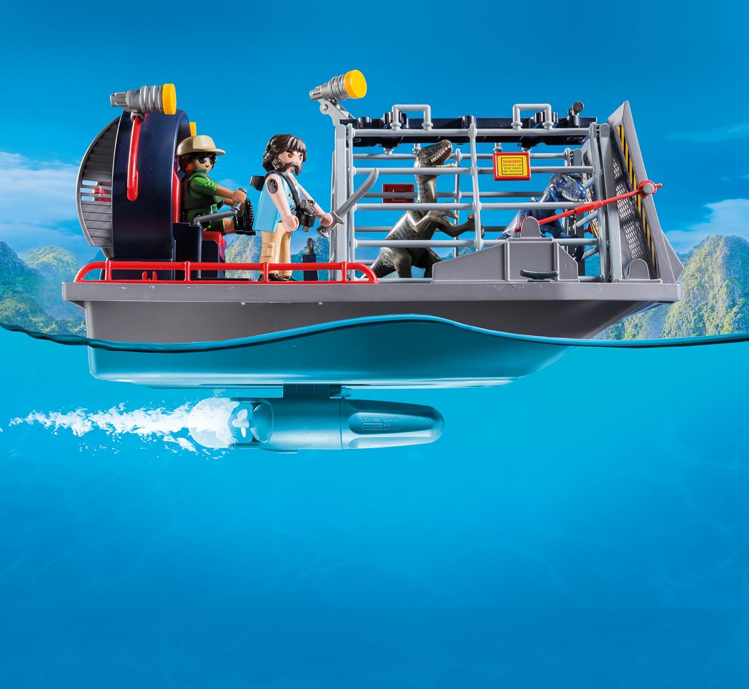 playmobil raptor boat