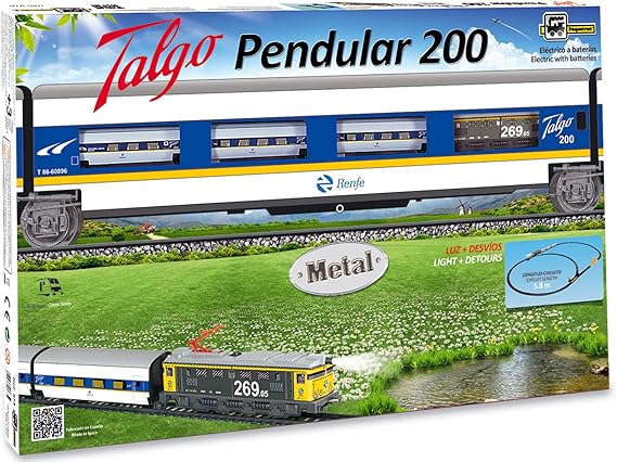 tren articulado talgo juguete