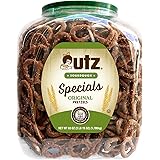 Utz Sourdough Specials Pretzels, Original, 63 oz. Barrel, Classic Pretzel Knot with Rich Sourdough Flavor, Resealable Contain