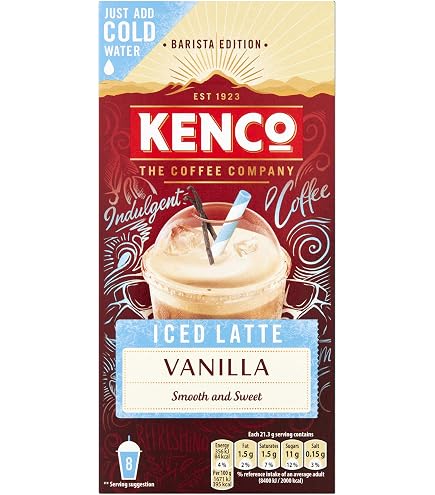 Amazon.com : Kenco Instant Iced Vanilla Latte 8X21g : Grocery