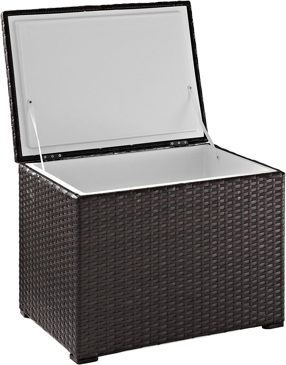 garden oasis living outdoors glass table top replacement on Amazon Com Crosley Furniture Palm Harbor Outdoor Wicker 60 Quart Cooler Brown Furniture Decor