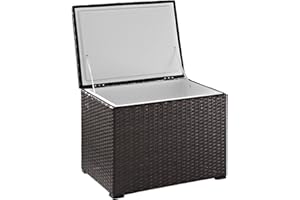 Crosley Furniture Palm Harbor Wicker Outdoor Cooler, Ice Chest for Poolside, Backyard, Balcony, Deck, Brown