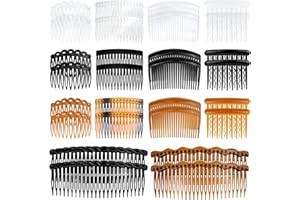 RUITENG 28 Pcs French Side Combs, Non Slip Hair Combs for Women, Plastic Twist Hair Combs French Hair Side Combs, Hair Clip C