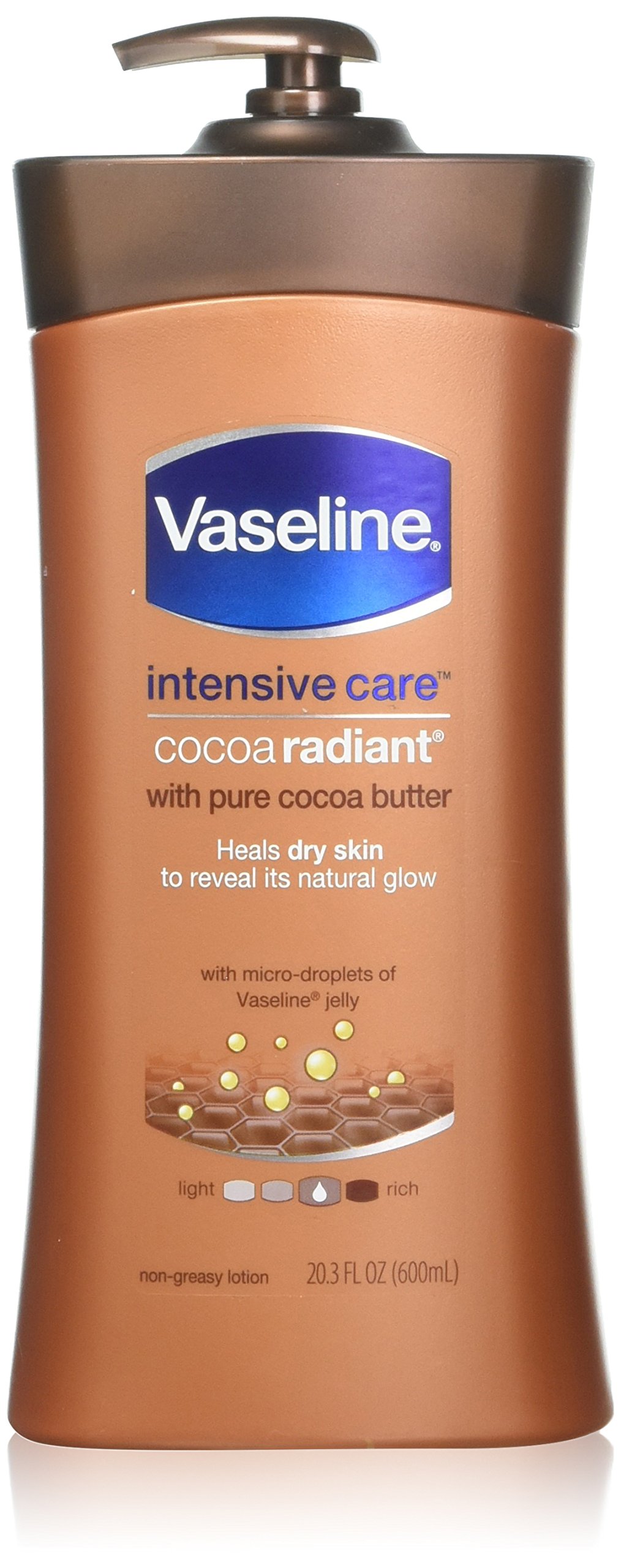 Vaseline Total Moisture Lotion 600 ml Cocoa Radiant Pump