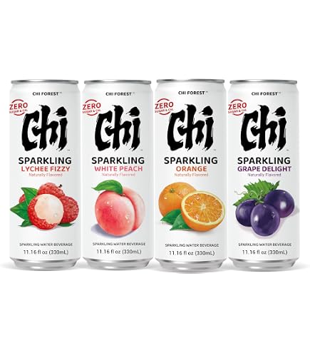 Amazon.com: CHI FOREST Sparkling Water Beverage, Peach & Grape