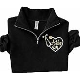 Famitrendz Personalized Embroidered Nurse Quarter Zip Sweatshirt, Gift for Nurse Doctor, Graduation Gifts for Nurses
